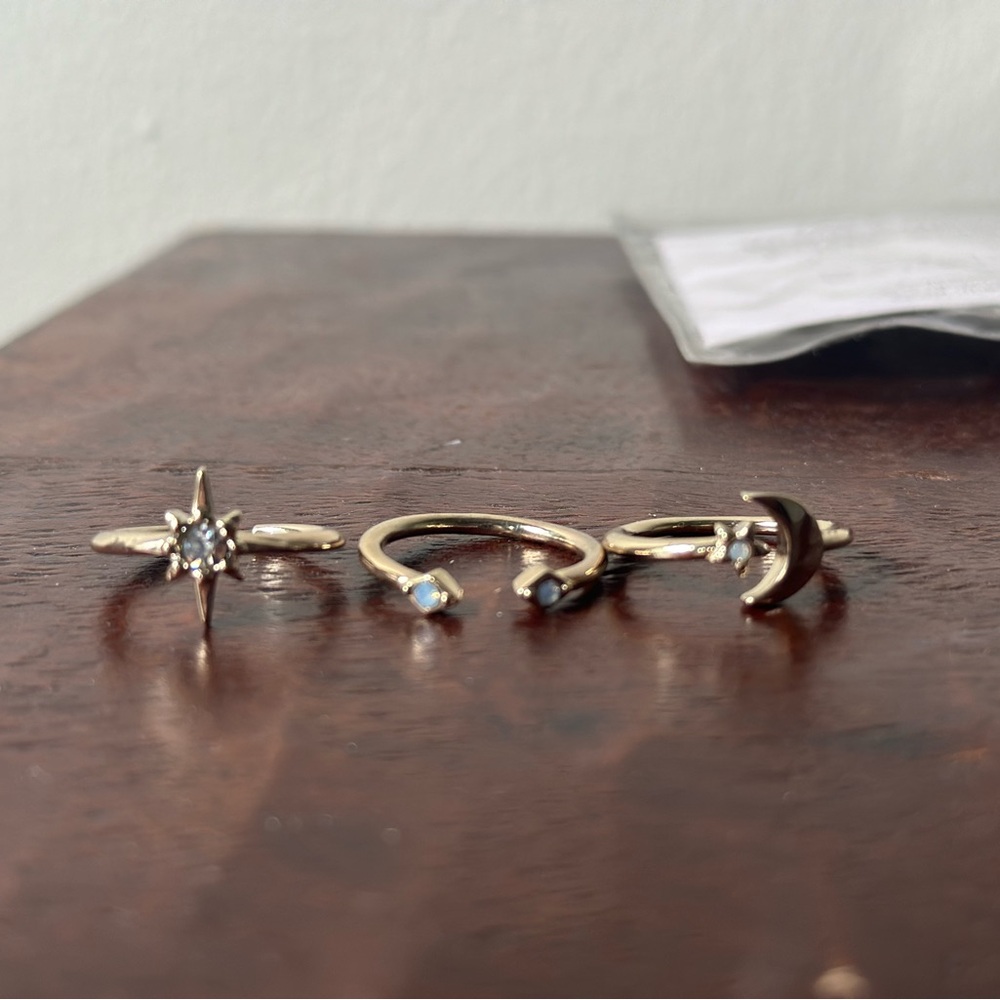 Celestial Gold Ring Set by And Every